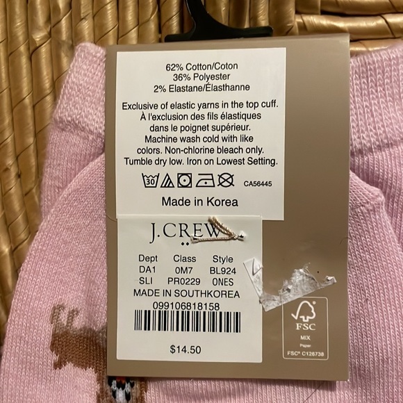 3 pairs of women’s dress socks j.crew one size new with tags - Picture 2 of 2